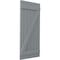 Ekena Millwork Americraft 6-Board (2 Batten) Wood Joined Board-n-Batten Shutters w/ Z-Bar, ARW102BB621X77CHH, PR ARW102BB621X77CHH - alternate 4